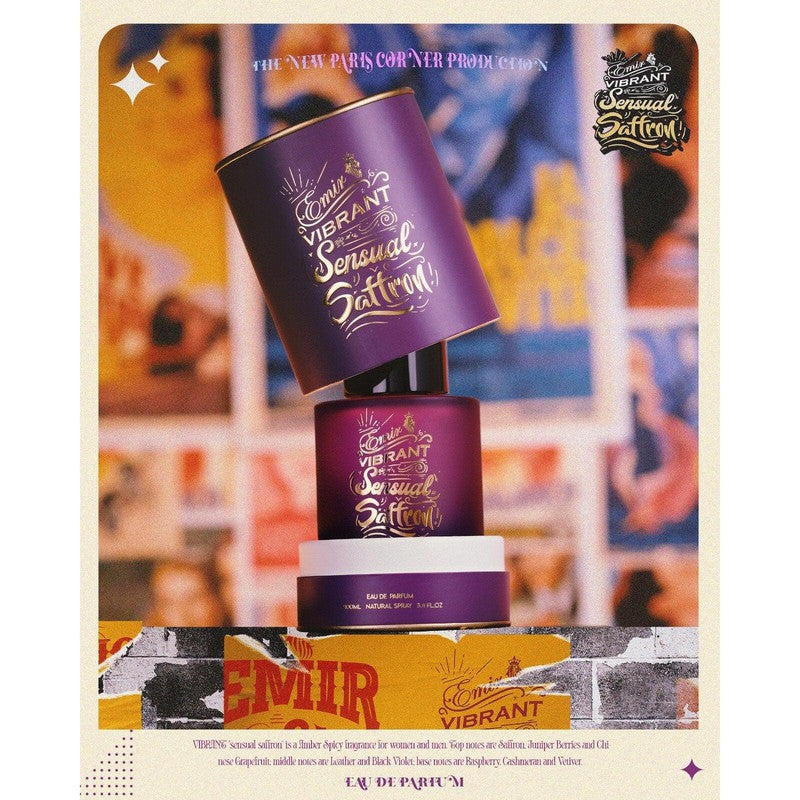 Emir Vibrant Sensual Saffron parfüümvesi vesi unisex 100 ml - Royalparfume EMIR Kõik